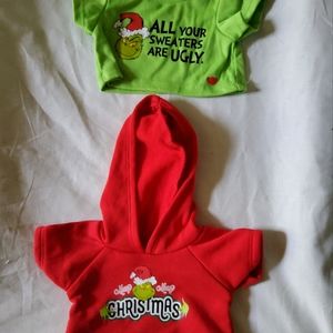 Build a bear  grinch hoodie/shirt